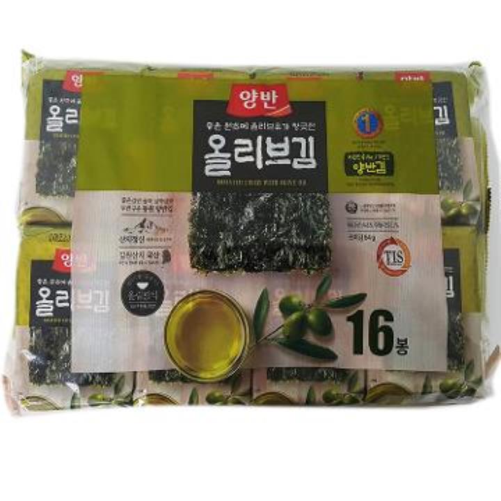 양반올리브김 4Gx16입/(주)동원F&B | 배민 장보기∙쇼핑