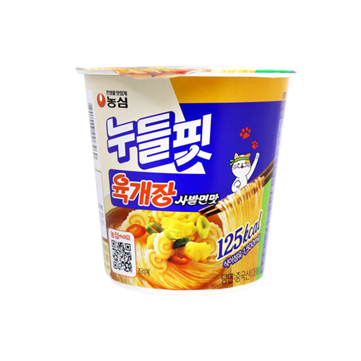 농심 누들핏 육개장 사발면맛 35g