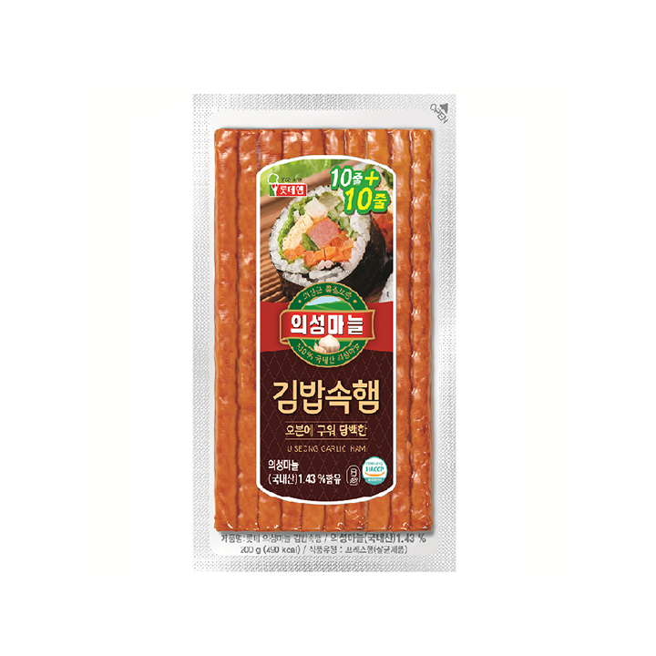 롯데 의성마늘김밥속햄200g