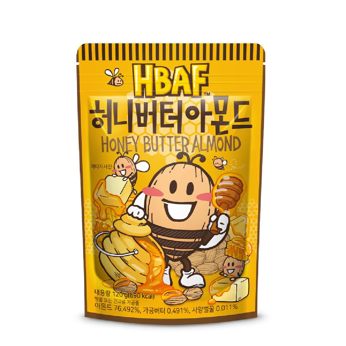 HBAF 바프 허니버터 아몬드 120G(봉)