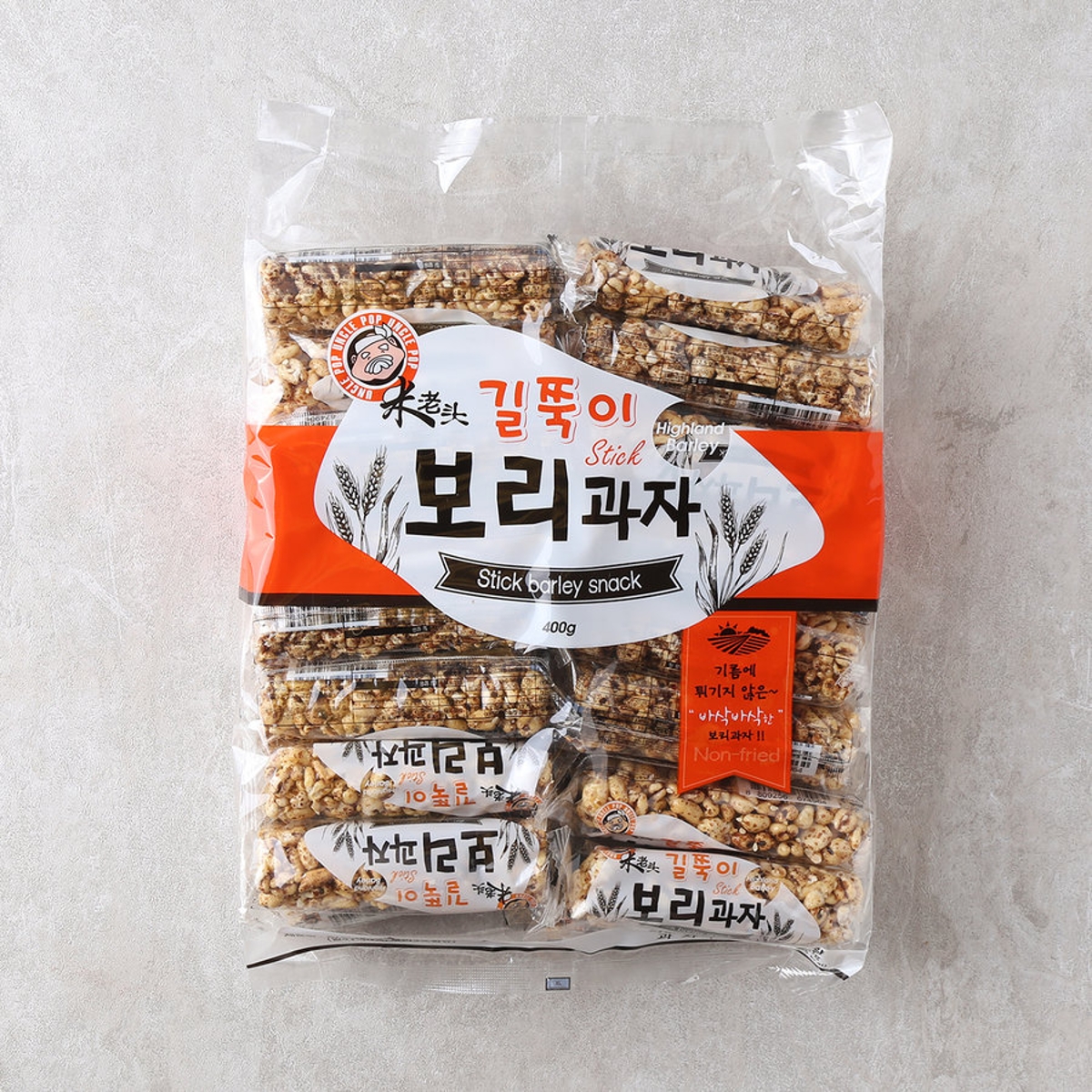 엉클팝 길쭉이 보리과자 400G