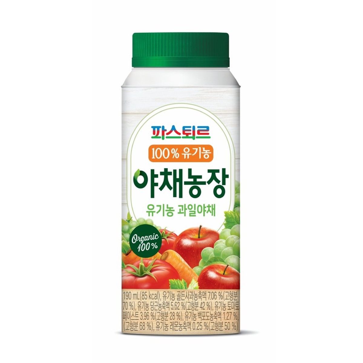 파스퇴르 유기농새싹야채쥬스 190ML