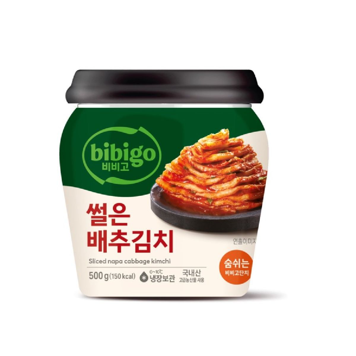 씨제이 비비고 썰은 배추김치 단지 500G