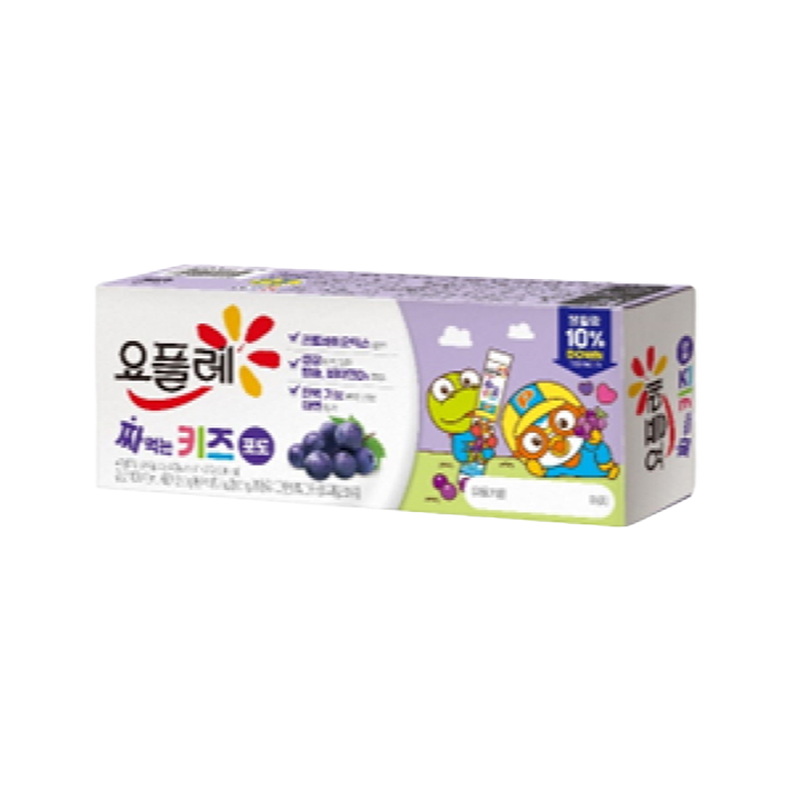 요플레 짜먹는키즈 포도240g(40g*6) | 배민 장보…