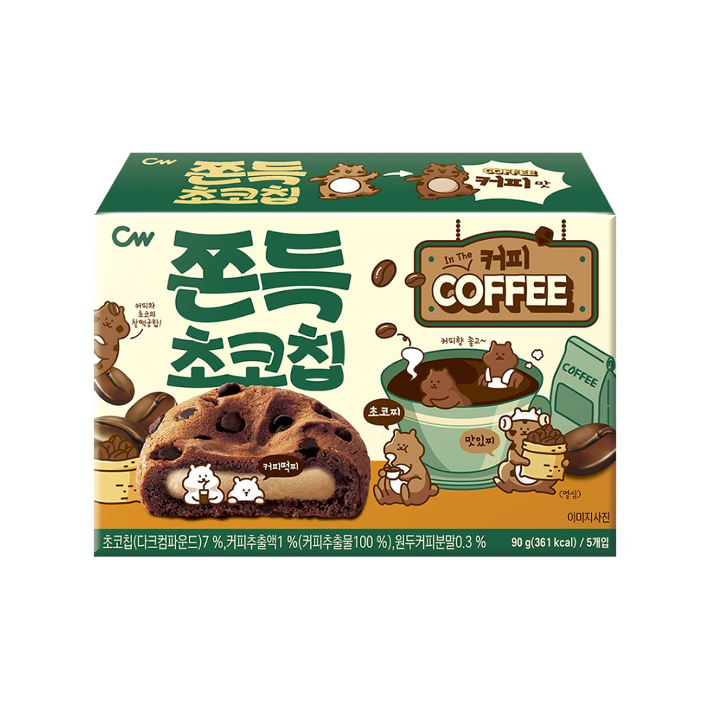 청우)쫀득초코칩커피90g | 배민 장보기∙쇼핑