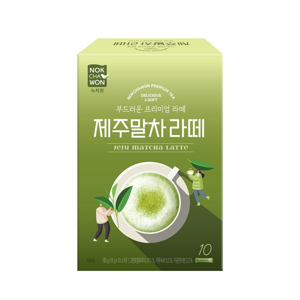 녹차원 제주말차라떼 10T(180G)