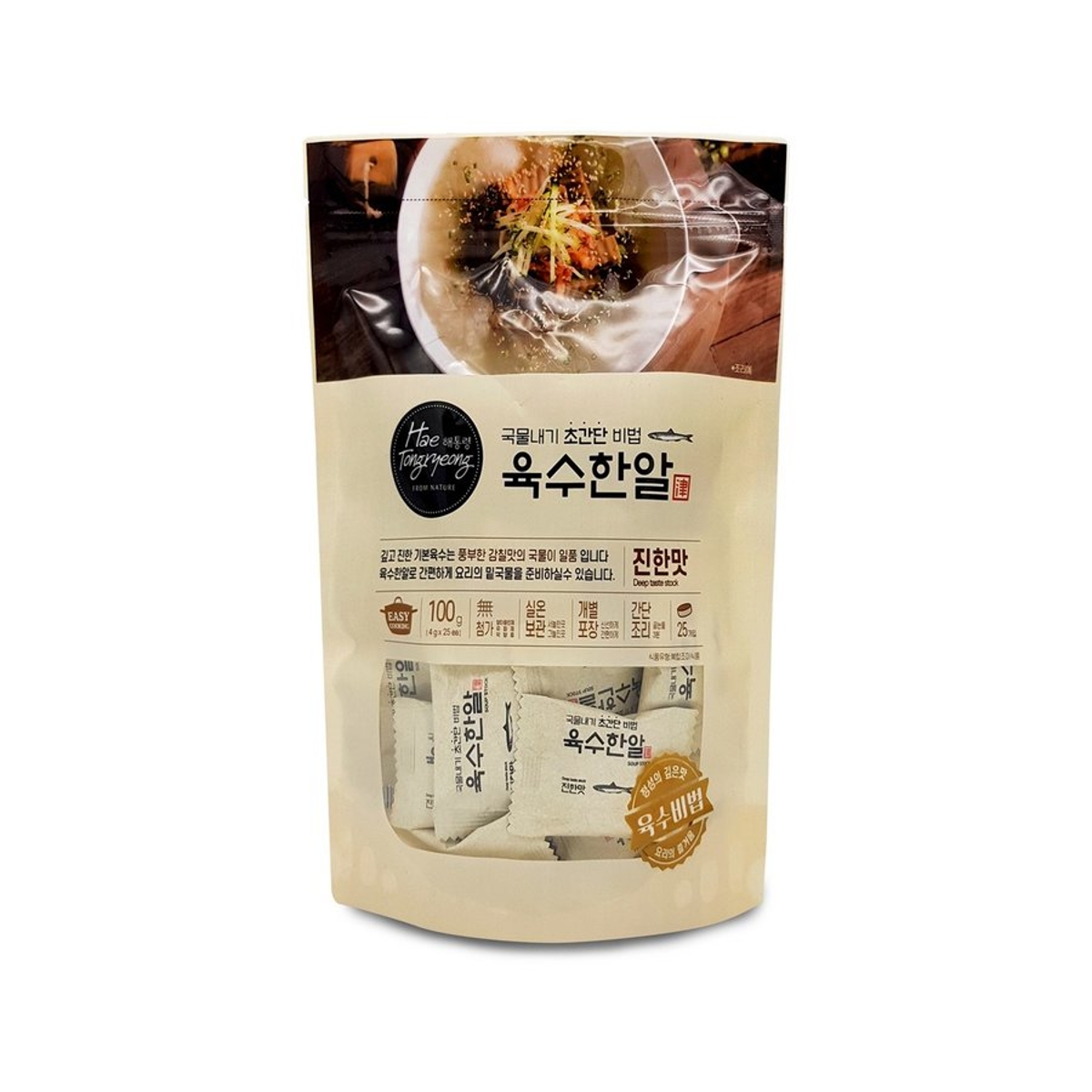 해통령 육수한알 진한맛(코인육수) 100G