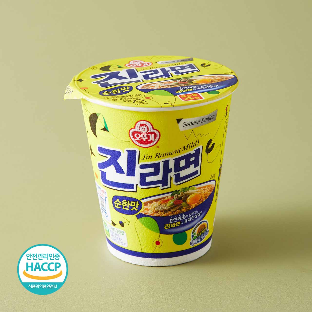 오뚜기 진라면 순한맛 컵 65g | 배민스토어
