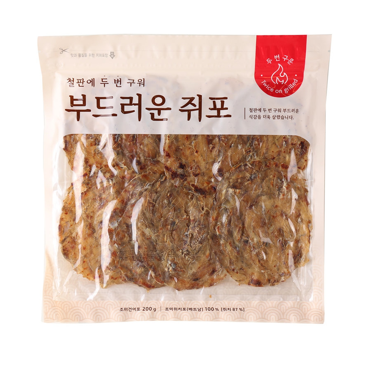 철판에 두번구워 부드러운 쥐포 200G