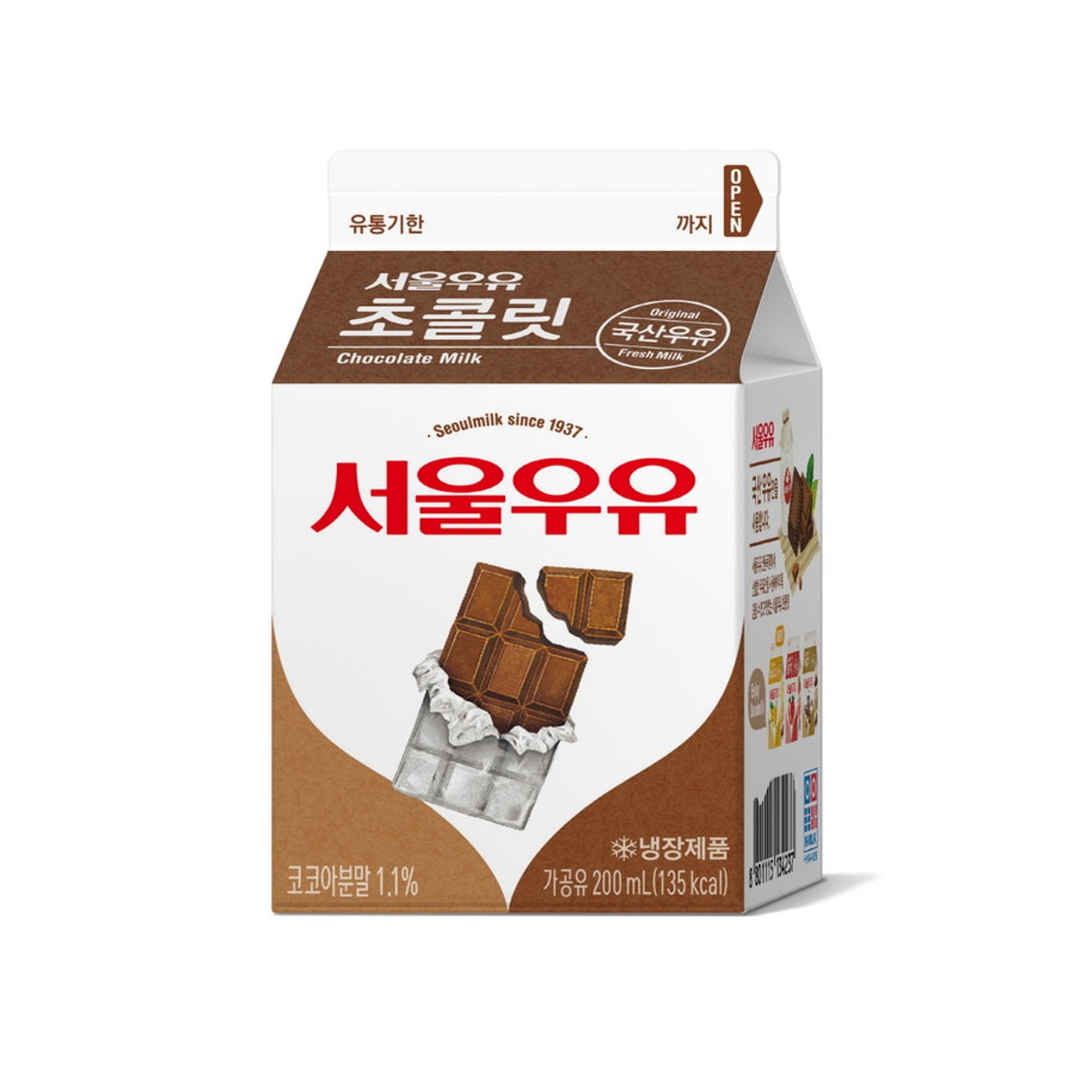 서울 쵸코 우유 200ML