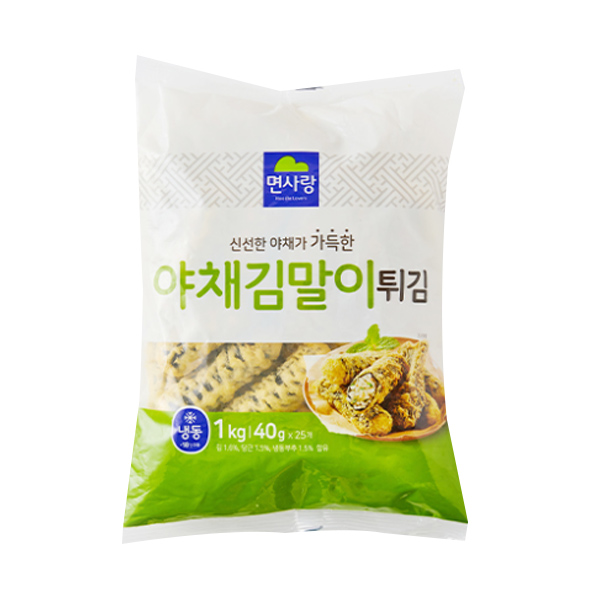 야채김말이튀김 면사랑 1kg(40g*25ea)