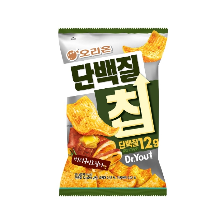 오리온 단백질칩 버터구이오징어맛 60g