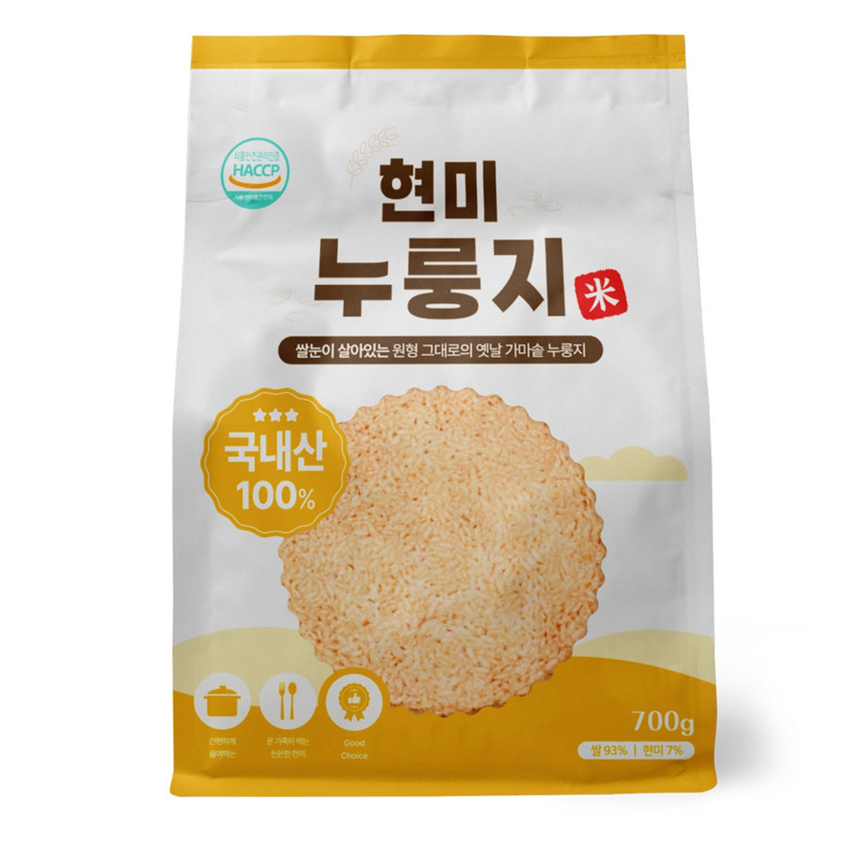 국산 현미누룽지 700G(봉)