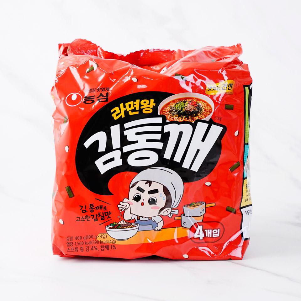 농심 라면왕 김통깨 라면 100g4입 배민스토어 0831