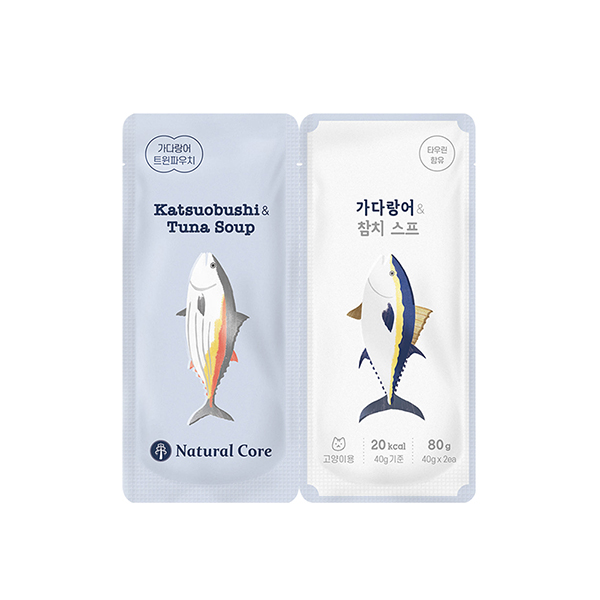 네코]가다랑어&참치스프 트윈파우치 80G | 배민스토어