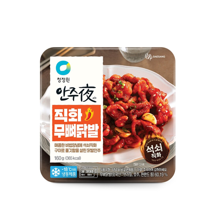 청정원 안주야직화무뼈닭발160g